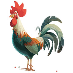 Chicken vector on a white background