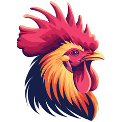 Chicken vector on a white background