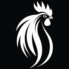 Chicken vector on a white background