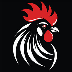 Chicken vector on a white background