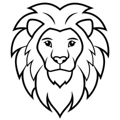 lion head illustration