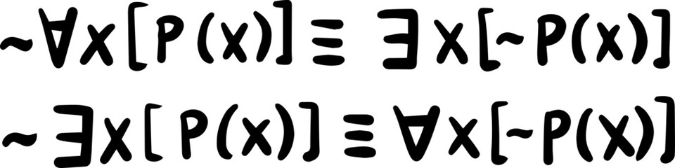 logical propositions formulas handwritten