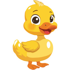 Duck vector on a white background
