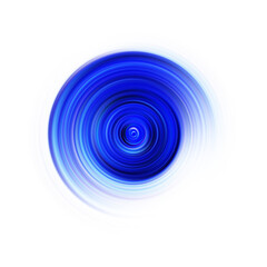 Colorful radial motion effect. Abstract rounded background. Color curves and sphere.