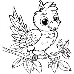 bird vector on a white background