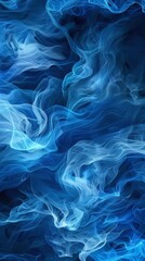 Obraz premium Captivating abstract blue background with wavy lines for websites and banners, blending bright and dark tones for elegance and energy