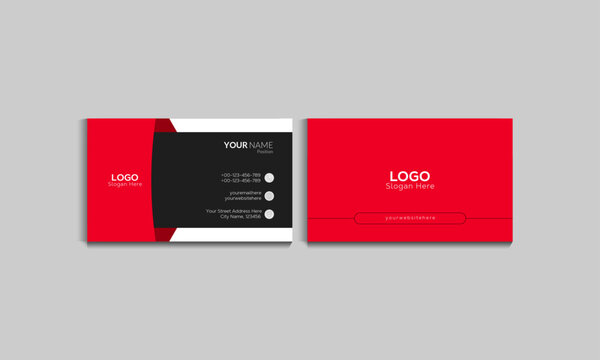 Modern Business Card or Visiting Card Design, Attractive Business Card Design Concept