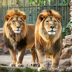 Obraz premium Pair of Lion