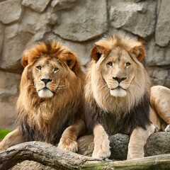 Obraz premium Pair of Lion