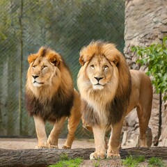 Obraz premium Pair of Lion