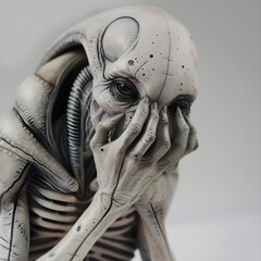 sad alien
