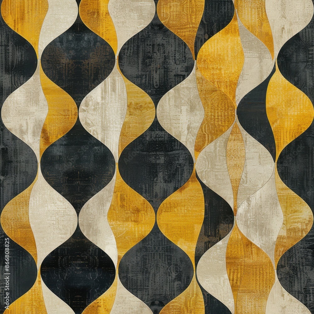 Aufkleber tufted carpet pattern with a minimal and seamless design, creating a luxurious and cozy texture idea
