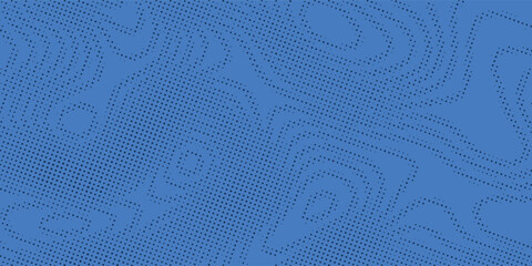 Blue comic pop-art halftone background vector