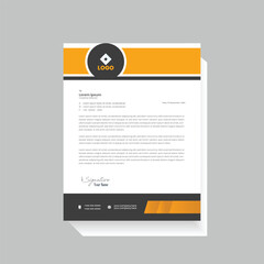 Professional business letterhead design for corporate company. letterhead design. Letter head stationery layout design.