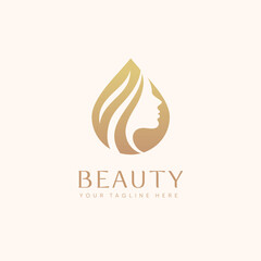 Obraz premium Logo beauty cosmetic for cosmetic products, beauty salon, spa, beauty center, hair salons, etc.