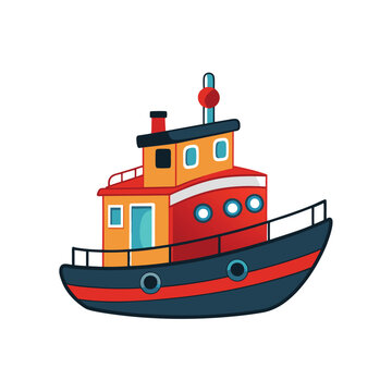 recommend clip art: tugboat silhouette vector illustration