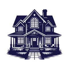 house silhouette Clip art isolated vector illustration