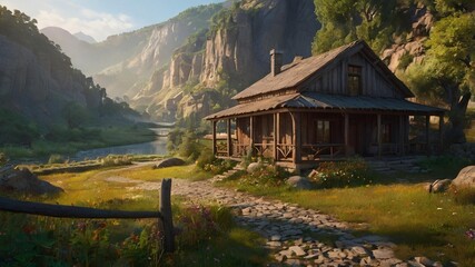 house under the mountain