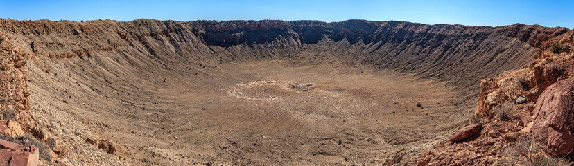Panoramic Views of Meteor Crater Natural Landmark, Near Flagstaff, Arizona