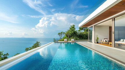 Fototapeta premium Luxury swimming pool