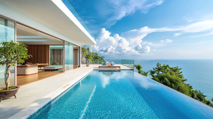 Fototapeta premium Swimming pool in resort