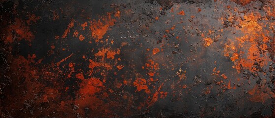 Abstract textured background with rusty orange and brown tones.