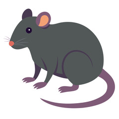 Obraz premium rat, a small rodent, perfect for use in various designs, projects, and applications.