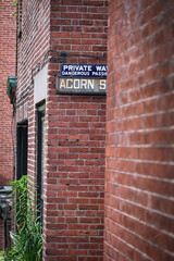 Obraz premium 1 Acorn Street in Boston