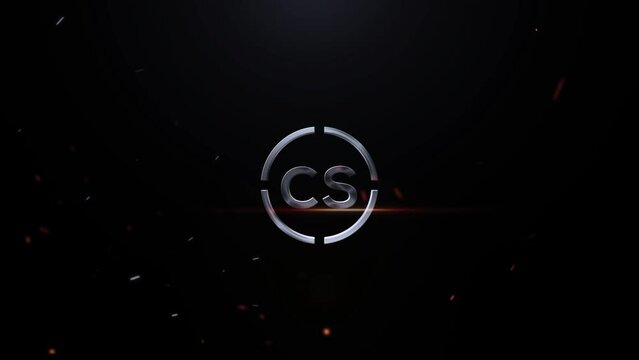 Stylish CS Logo Letter, Cinematic Cs sc 3D Logo Animation Videos For Your Business