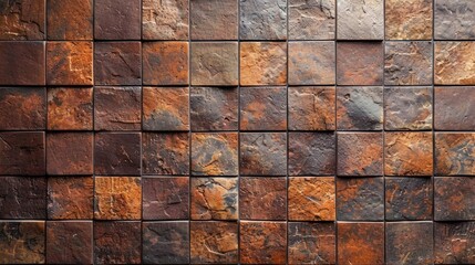 Background of brown tiles