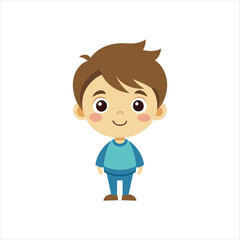 happy smiling child vector Flamingo