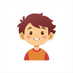 happy smiling child vector Flamingo