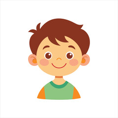 happy smiling child vector Flamingo