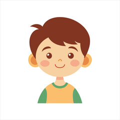 happy smiling child vector Flamingo