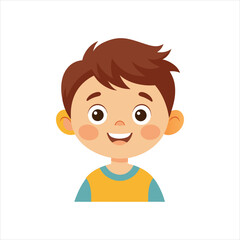 happy smiling child vector Flamingo