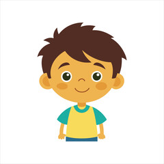 happy smiling child vector Flamingo