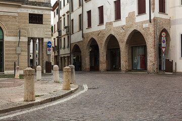 Via St. Agostino, Treviso. Italy