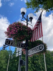 street signs in the city