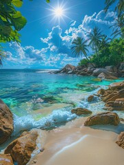 Tropical Beach With Crystal Clear Water