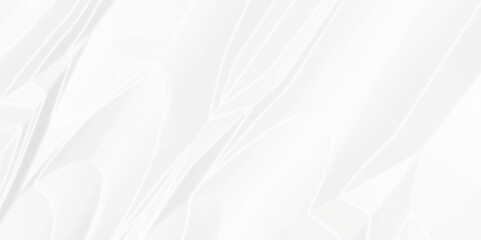 White wrinkly backdrop paper background. panorama grunge wrinkly paper texture. White crumpled and top view textures can be used for background of text or any contents.	