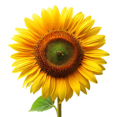 Fototapeta premium sunflower isolated on transparent background