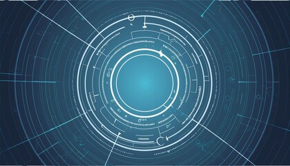 abstract  background of circle technology