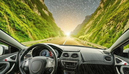 Lightspeed travel background. Galaxy and cosmos exploration