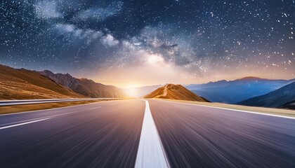 Lightspeed travel background. Galaxy and cosmos exploration