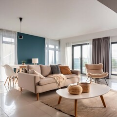 Minimalist Senior Studio Apartment with Elegant Decor and Space Efficiency