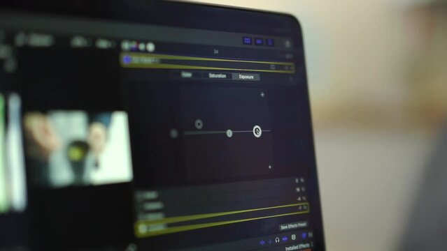 post-production video.
The color director does the color correction of the video.
Color grading video