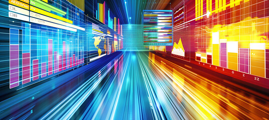 Integration of analytics and technology in business decisionmaking showcasing datadriven insights and strategic planning