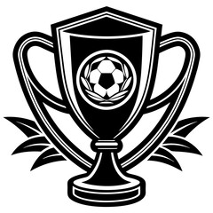 A trophy cup icon vector illustration.