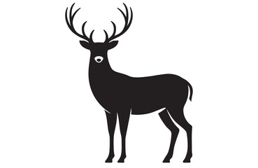 Deer vector and illustration, Deer in flat style image vector image