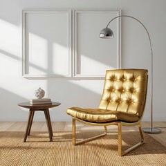 mockup poster frame in modern interior background, living room, Scandinavian style, 3D render, 3D illustration, Room, interior, sofa, furniture, home, design, couch, house, bedchamber
